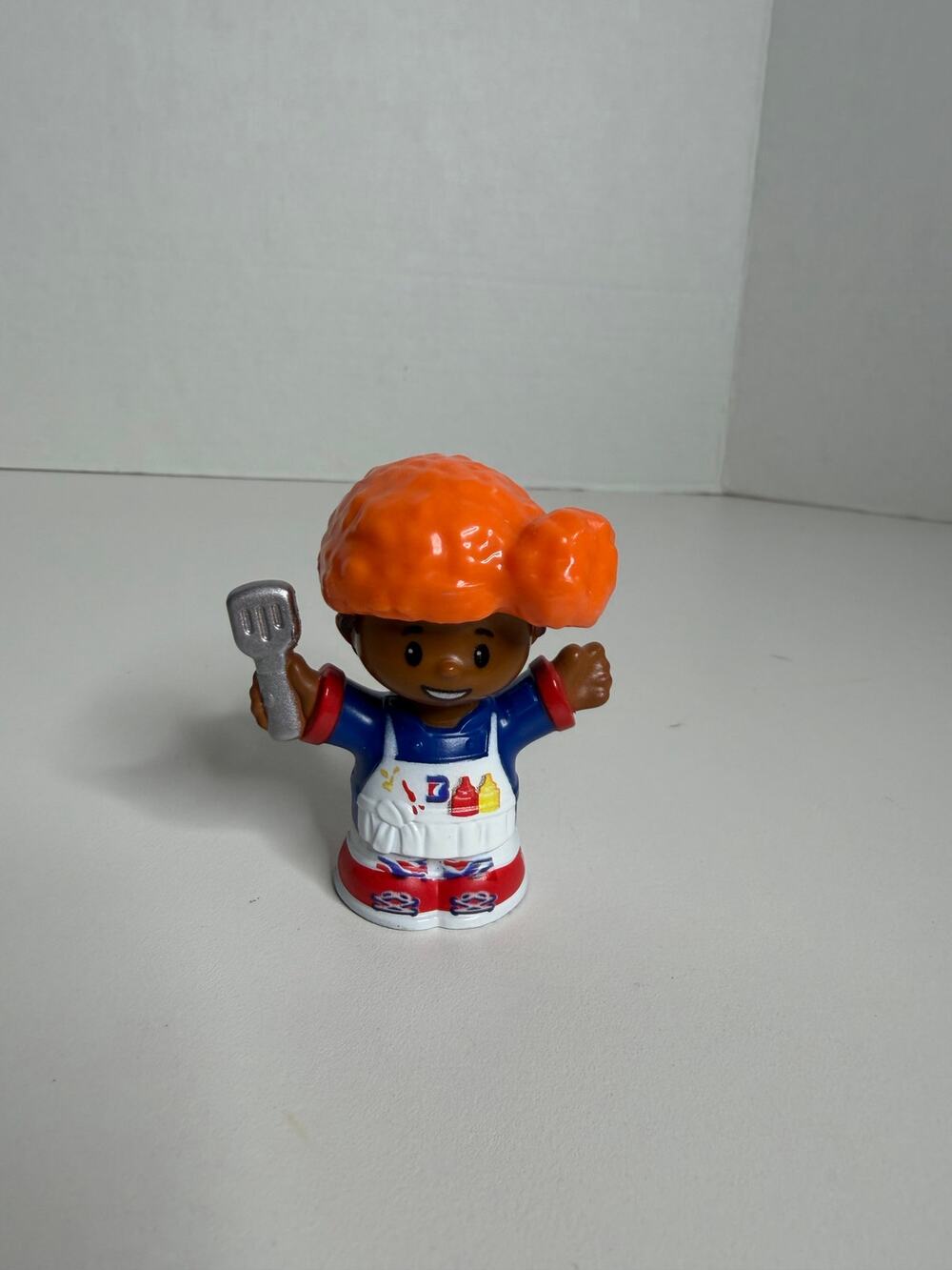 Fisher Price Little People HTF Buffalo Bills Chicken Wing Hat Fan Cook